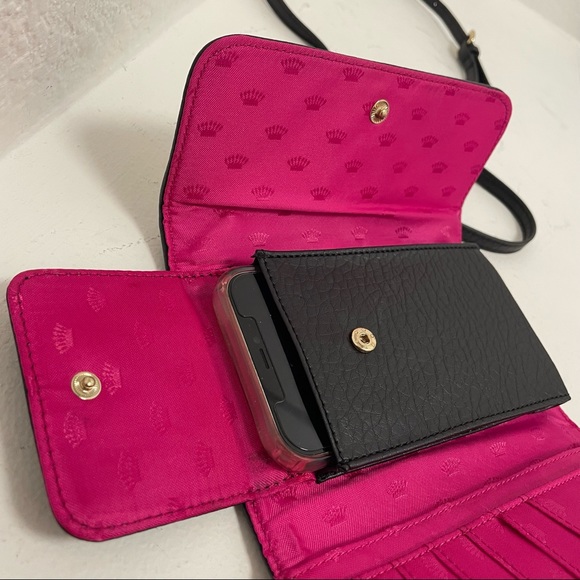 Juicy Couture 🌹 Black Quilted Wallet Crossbody with Adjustable Chain Strap - Picture 9 of 9
